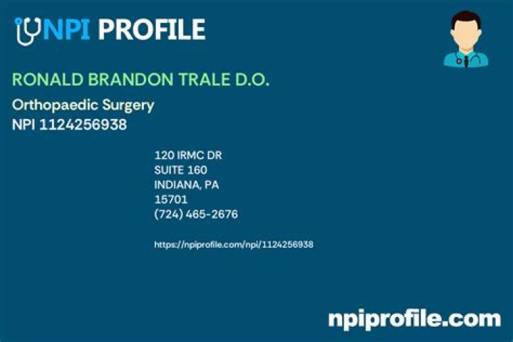 Dr. Ronald Trale, DO – Indiana, PA