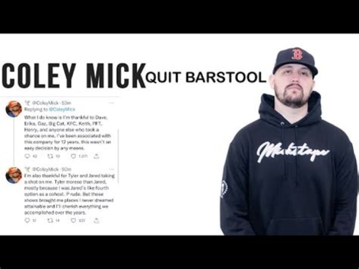 Is Coley Mick Leaving Barstool? Where Is He Going?