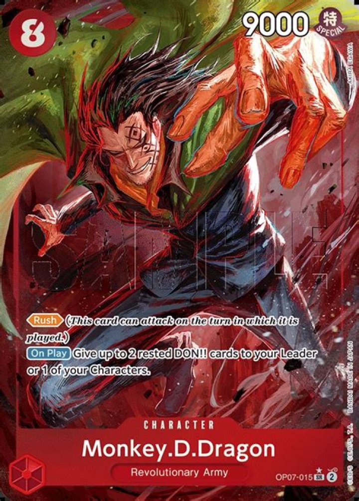 Monkey D. Dragon without the tattoo in One Piece