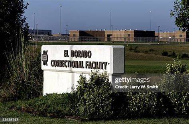 Outside the El Dorado Correctional Facility were Dennis L. Rader, the man admitting to be the BTK serial killer on August 19, 2005 in El Dorado, Kansas. Dennis Rader of Park City, Kansas pleaded guilty to the 10 killings dating back to 1974. Rader received 9 life terms and a "hard 40" for the ten murders he committed over nearly 30 years.