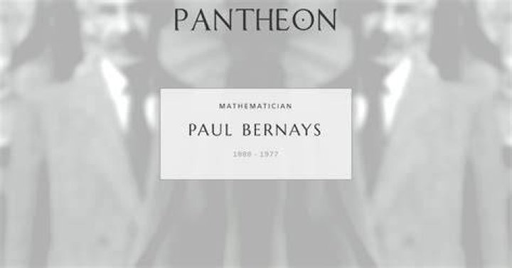 Paul Bernays Biography